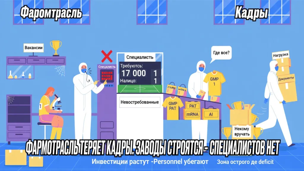 Фармотрасль теряет кадры. Заводы строятся - специалистов нет