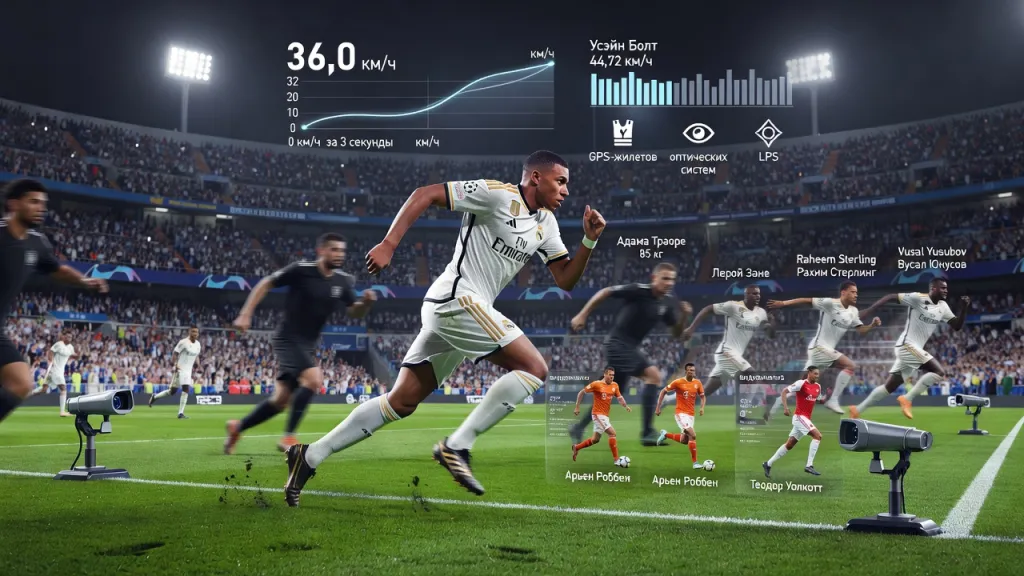 Самый быстрый игрок в футболе: кто рекордсмен по скорости и как измеряют